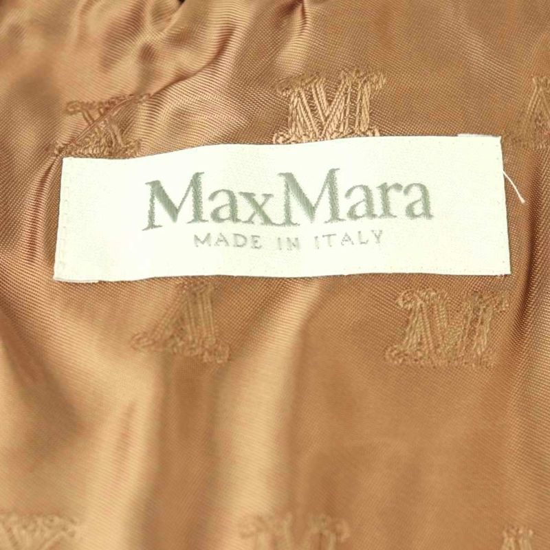 Max Mara Teddy Bear Cape Coat Outer Poncho Zip Up M Brown