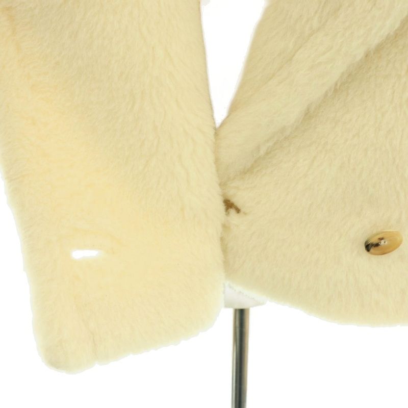 Max Mara Riga Teddy Bear Short Coat 34 Ivory