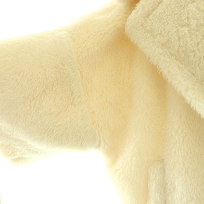 Max Mara Riga Teddy Bear Short Coat 34 Ivory