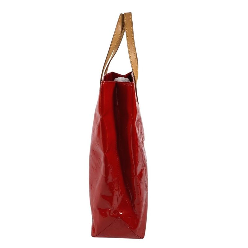 Louis Vuitton Shoulder Bag Reed MM Monogram Vernis Canvas Rouge Red