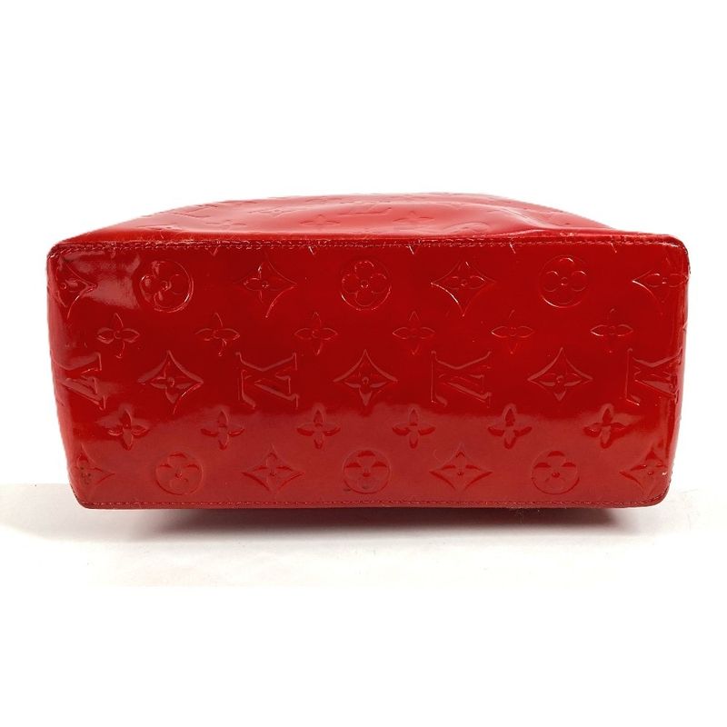 Louis Vuitton Shoulder Bag Reed MM Monogram Vernis Canvas Rouge Red