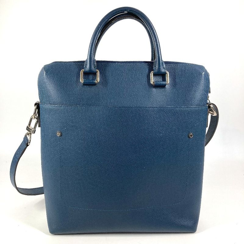 Louis Vuitton Shoulder Bag Grigori Taiga Leather Ocean Blue