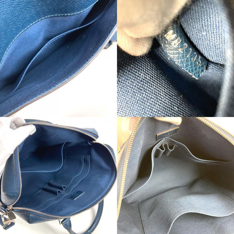 Louis Vuitton Shoulder Bag Grigori Taiga Leather Ocean Blue