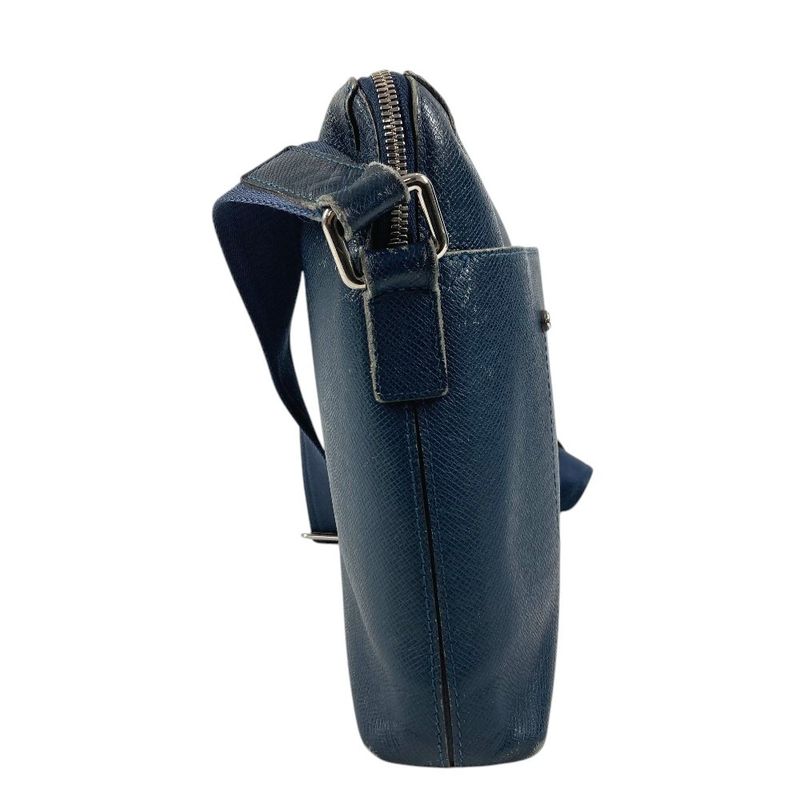 Louis Vuitton Shoulder Bag Grigori Taiga Leather Ocean Blue