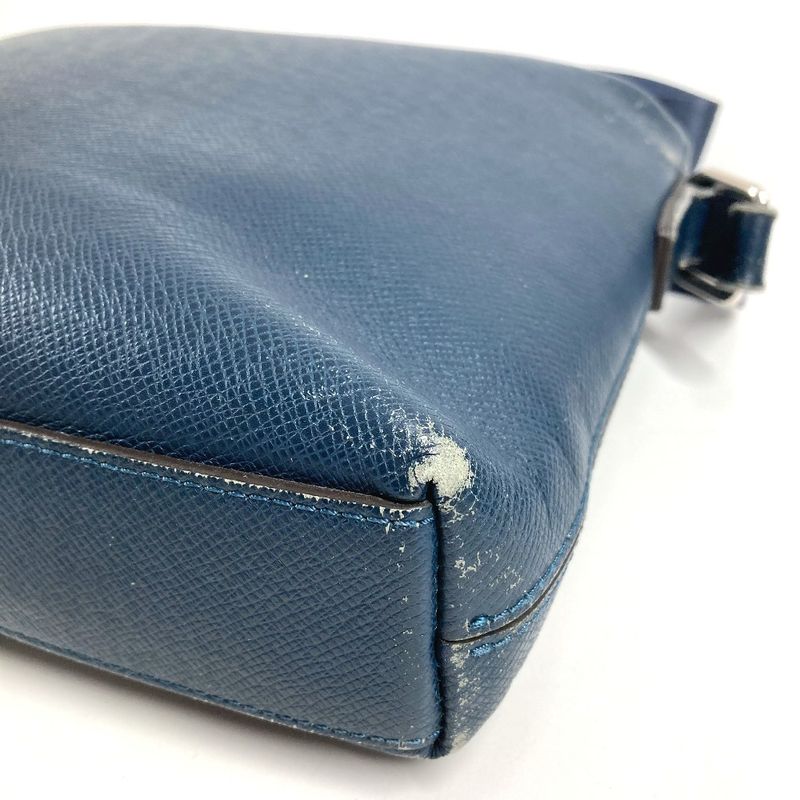 Louis Vuitton Shoulder Bag Grigori Taiga Leather Ocean Blue