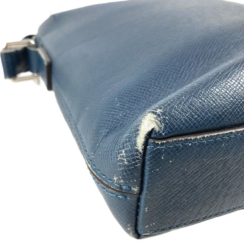 Louis Vuitton Shoulder Bag Grigori Taiga Leather Ocean Blue