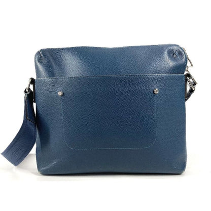 Louis Vuitton Shoulder Bag Grigori Taiga Leather Ocean Blue
