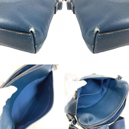 Louis Vuitton Shoulder Bag Grigori Taiga Leather Ocean Blue