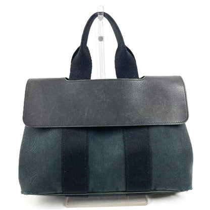 Hermes Handbag Valparaiso PM Cotton Black