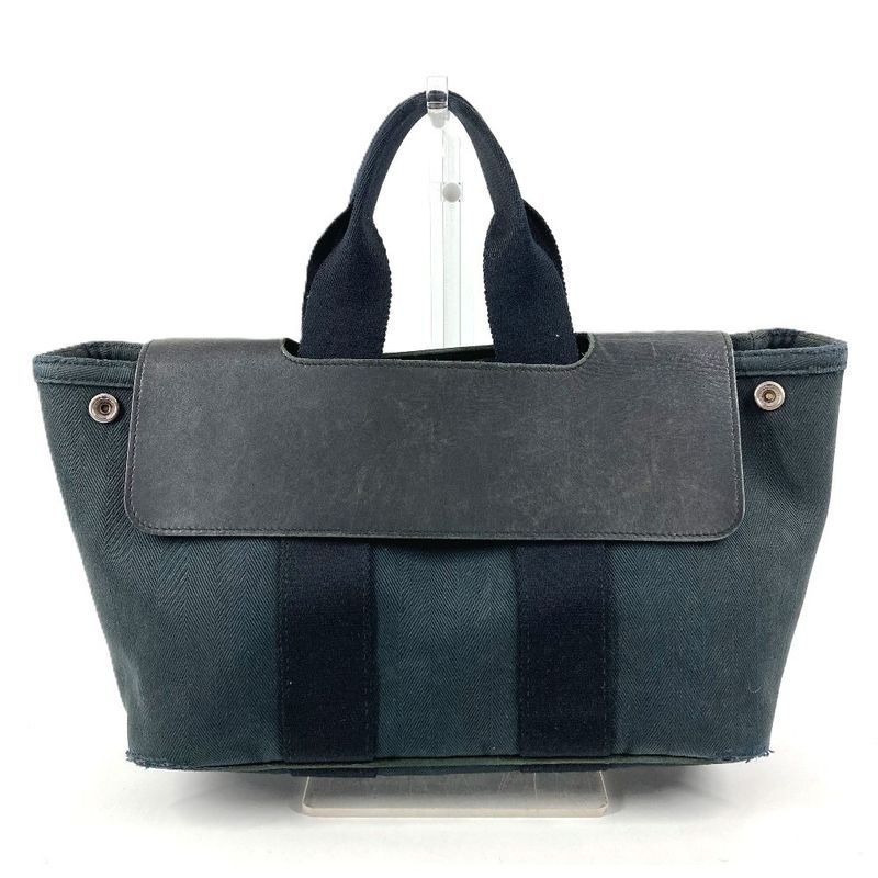 Hermes Handbag Valparaiso PM Cotton Black