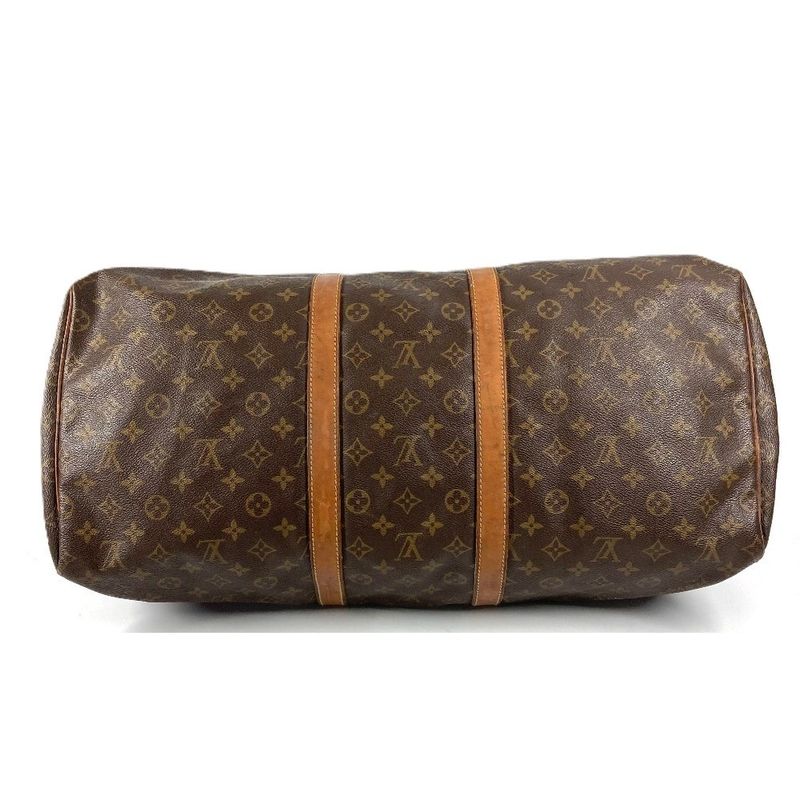 Louis Vuitton Boston Bag Keepall 55 Debeso Monogram Canvas Brown