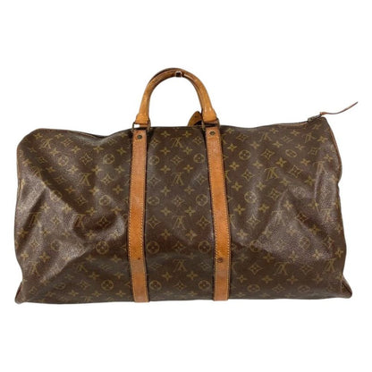 Louis Vuitton Boston Bag Keepall 55 Debeso Monogram Canvas Brown