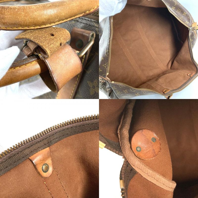 Louis Vuitton Boston Bag Keepall 55 Debeso Monogram Canvas Brown