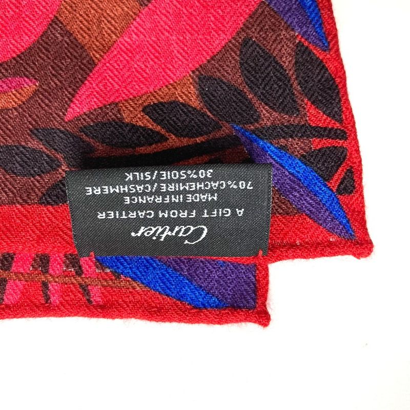 Cartier Shawl Large Scarf 140 Cashmere Red