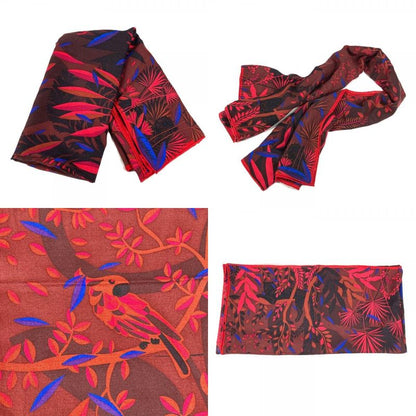 Cartier Shawl Large Scarf 140 Cashmere Red