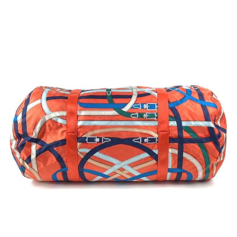 Hermes Shoulder Bag Air Silk Duffle 44 Orange