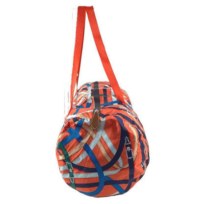 Hermes Shoulder Bag Air Silk Duffle 44 Orange