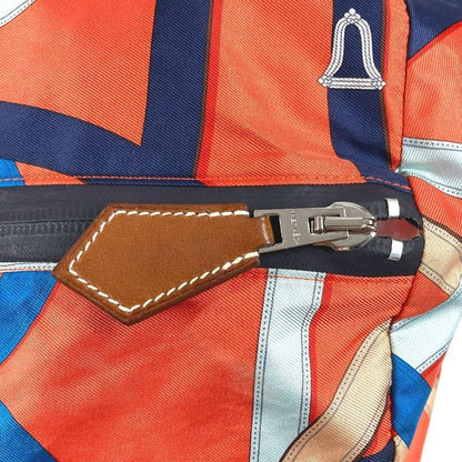 Hermes Shoulder Bag Air Silk Duffle 44 Orange