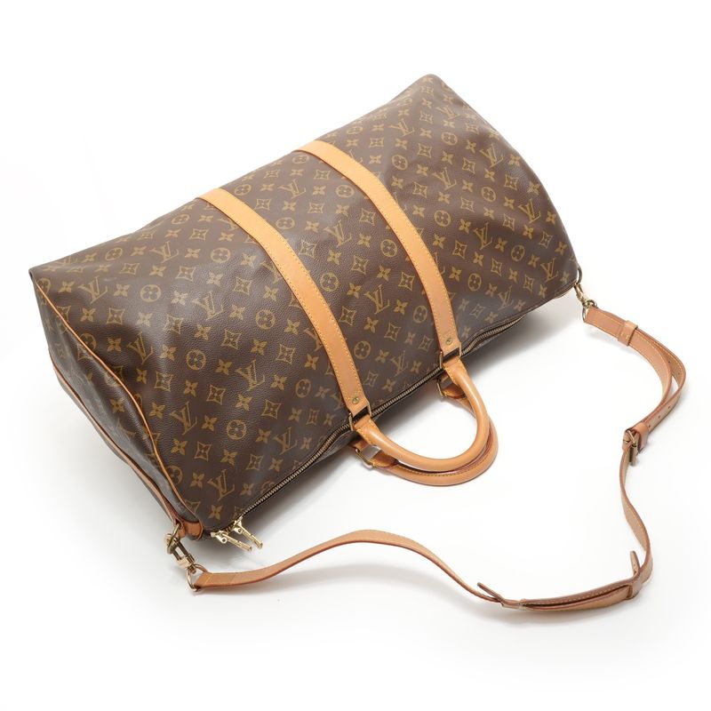 Louis Vuitton Boston Bag Monogram Keepall Bandouliere 55