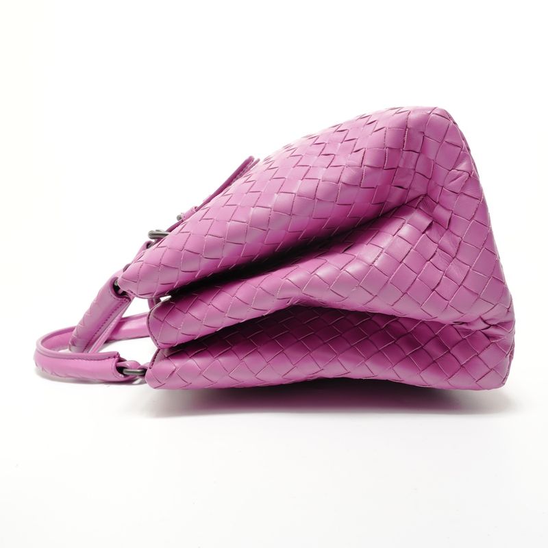 Bottega Veneta Handbag Intrecciato Rome 2-Way Leather