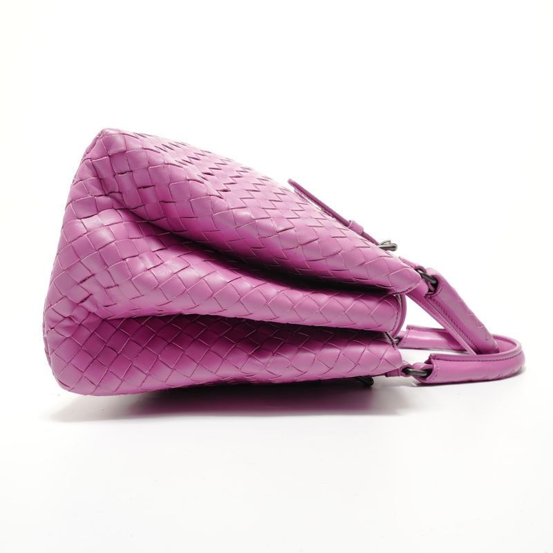 Bottega Veneta Handbag Intrecciato Rome 2-Way Leather
