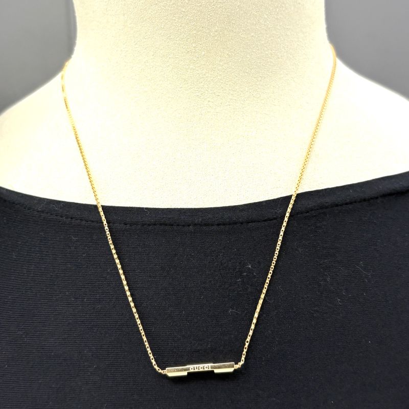 Gucci Link to Love Necklace YG Yellow Gold Pendant