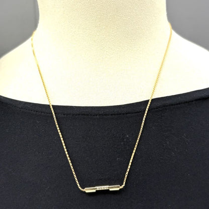 Gucci Link to Love Necklace YG Yellow Gold Pendant