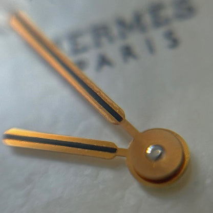 Hermes Clipper Oval Diamond Watch SS Quartz White