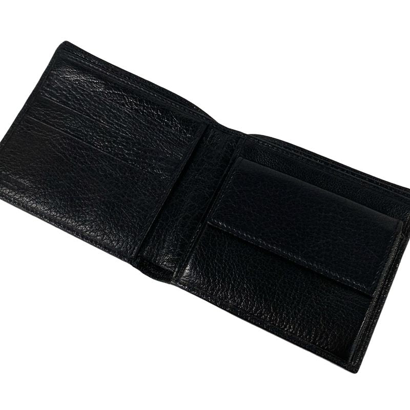 Saint Laurent Yves Rive Gauche Bifold Wallet Black Leather