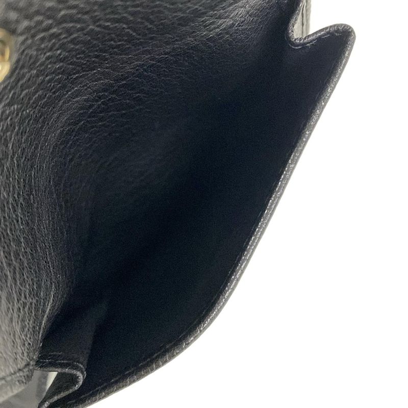 Saint Laurent Yves Rive Gauche Bifold Wallet Black Leather