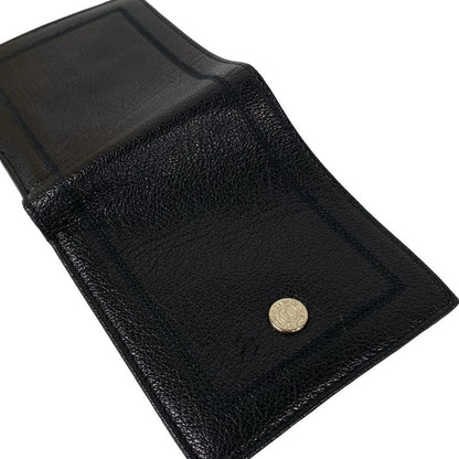 Saint Laurent Yves Rive Gauche Bifold Wallet Black Leather