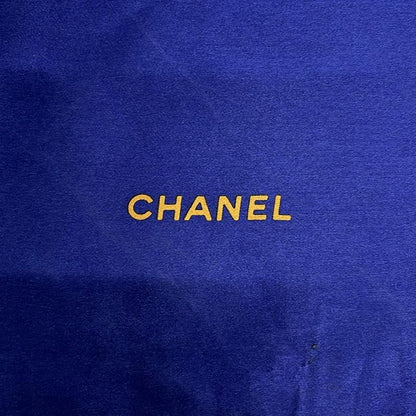 Chanel Scarf Navy Dark Yellow Multi CC Logo