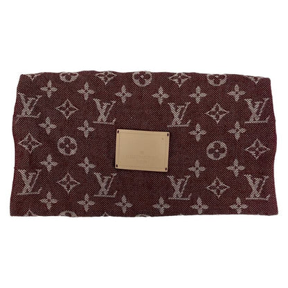 Louis Vuitton Shawl Gold White Cashmere Silk Scarf