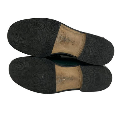 Gucci Loafers 5.5 Interlocking Dark Green Leather