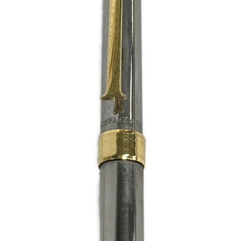 Tiffany & Co Ballpoint Pen Classic T Silver Gold No Ink