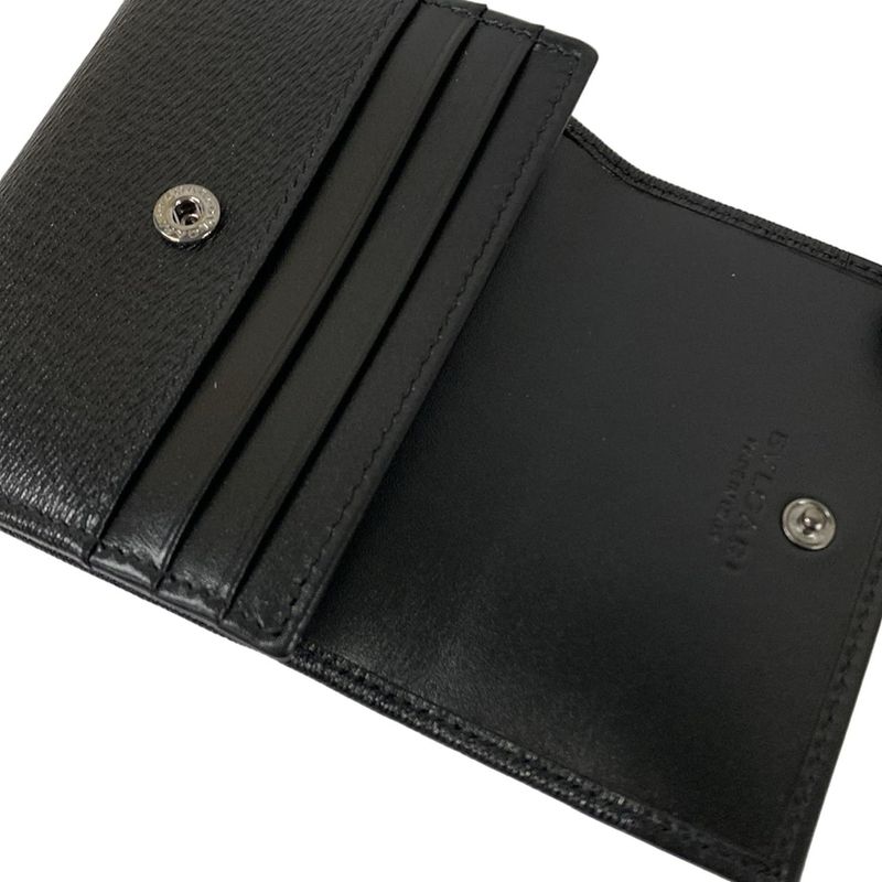 Bvlgari Coin Case Serpenti Black Leather