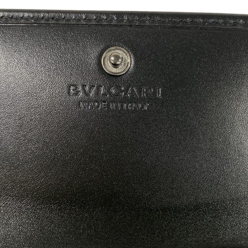 Bvlgari Coin Case Serpenti Black Leather