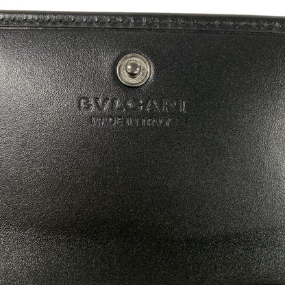 Bvlgari Coin Case Serpenti Black Leather