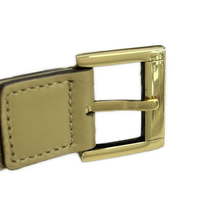 Gucci Belt Beige Gold GG Pattern