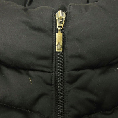 Moncler Blue Tag Norma Afnor Down Coat Zip Up Long Length 2 Black