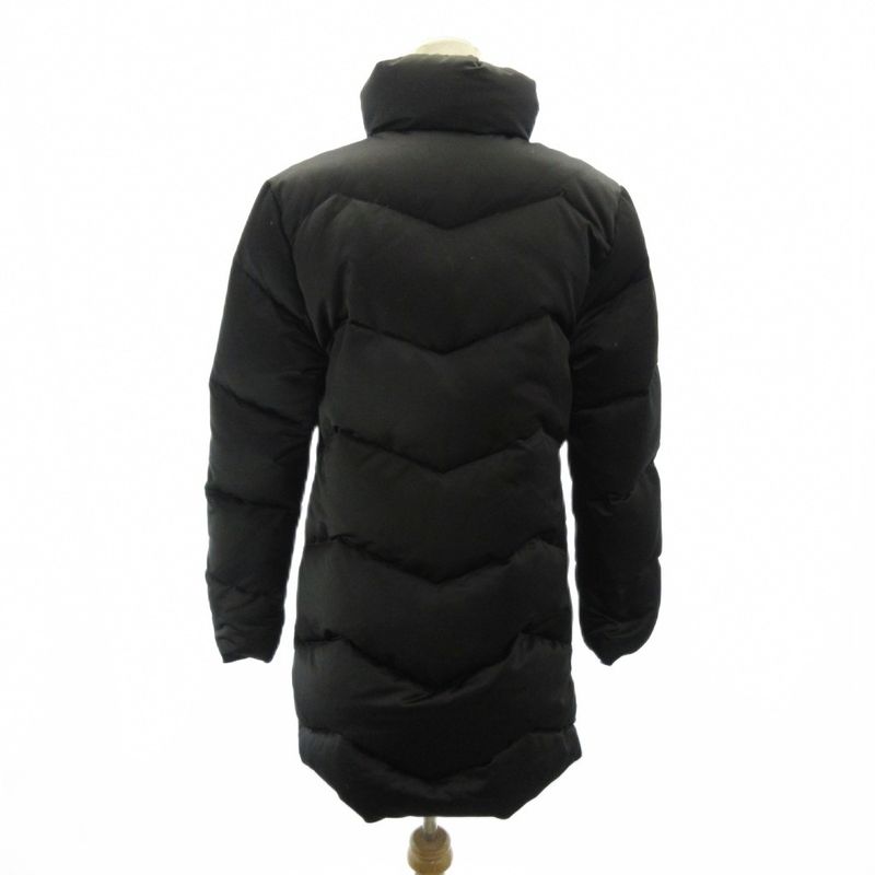 Moncler Blue Tag Norma Afnor Down Coat Zip Up Long Length 2 Black