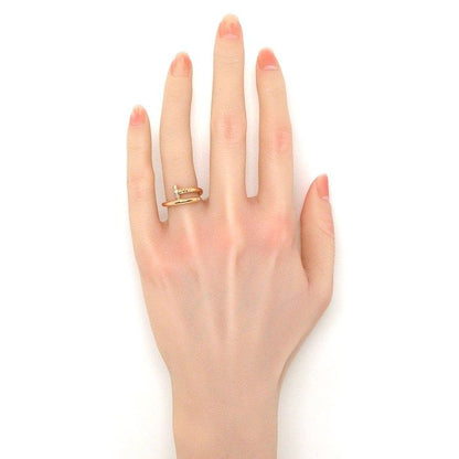 Cartier Ring Juste Un Clou Classic Nail Motif Points Diamond Total 18k Pink Gold