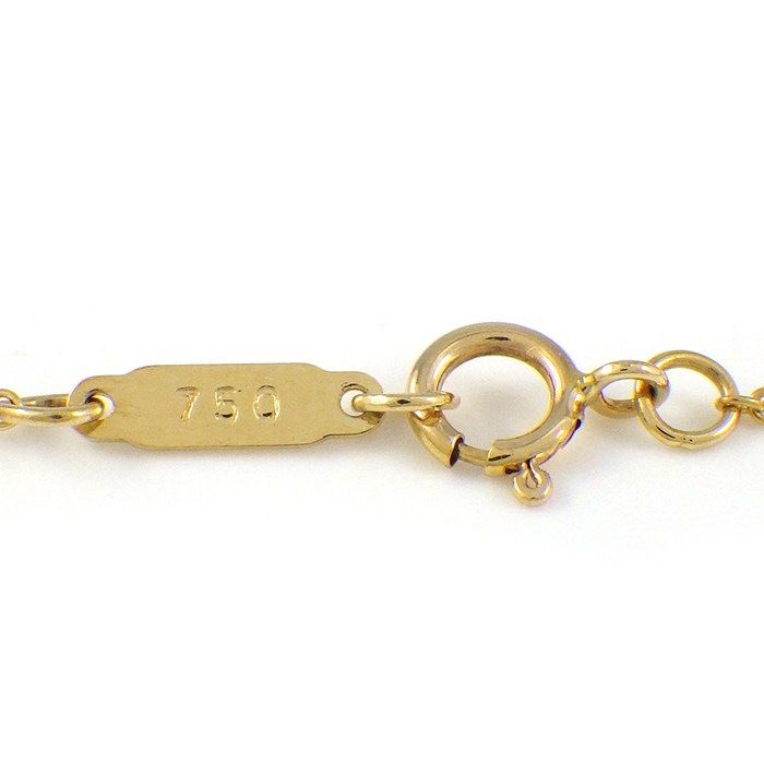 Tiffany & Co Necklace Heart Ribbon 18k Yellow Gold