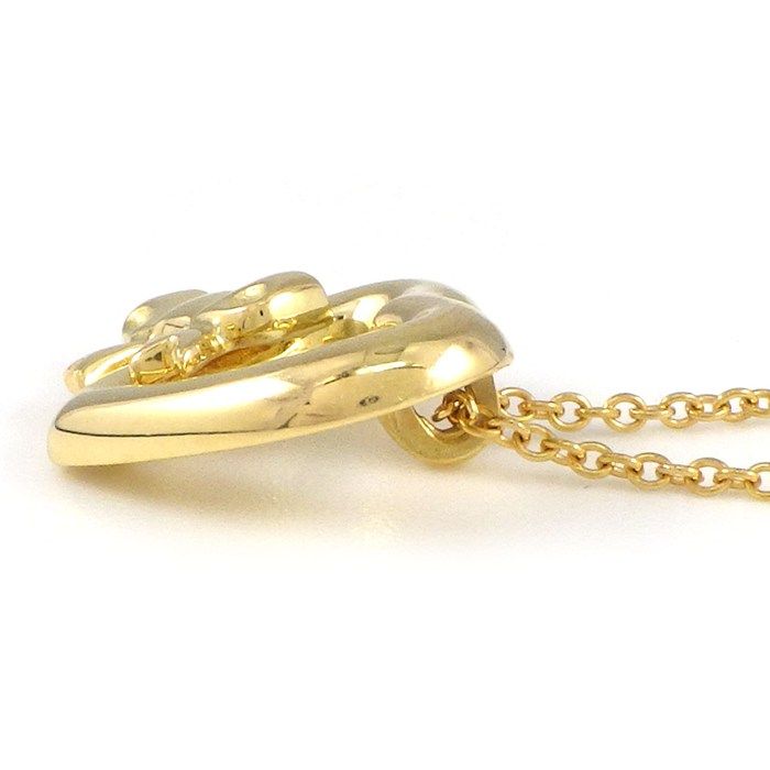 Tiffany & Co Necklace Heart Ribbon 18k Yellow Gold