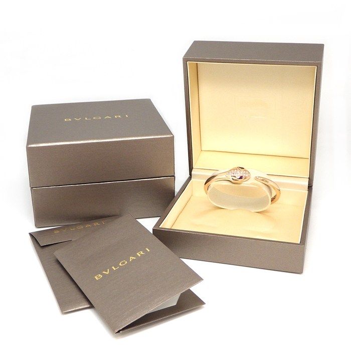 Bvlgari Bangle Serpenti Sedutto Li Snake Kumochi Full Bellite Pave Diamond