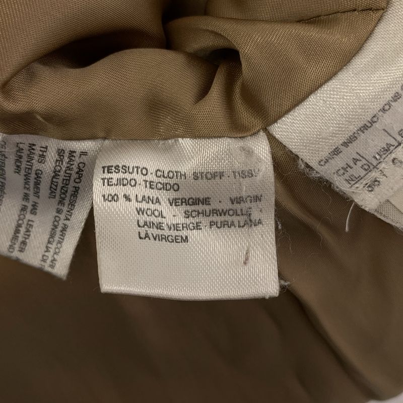 Max Mara Wool Hooded Coat 40 Beige