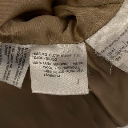 Max Mara Wool Hooded Coat 40 Beige