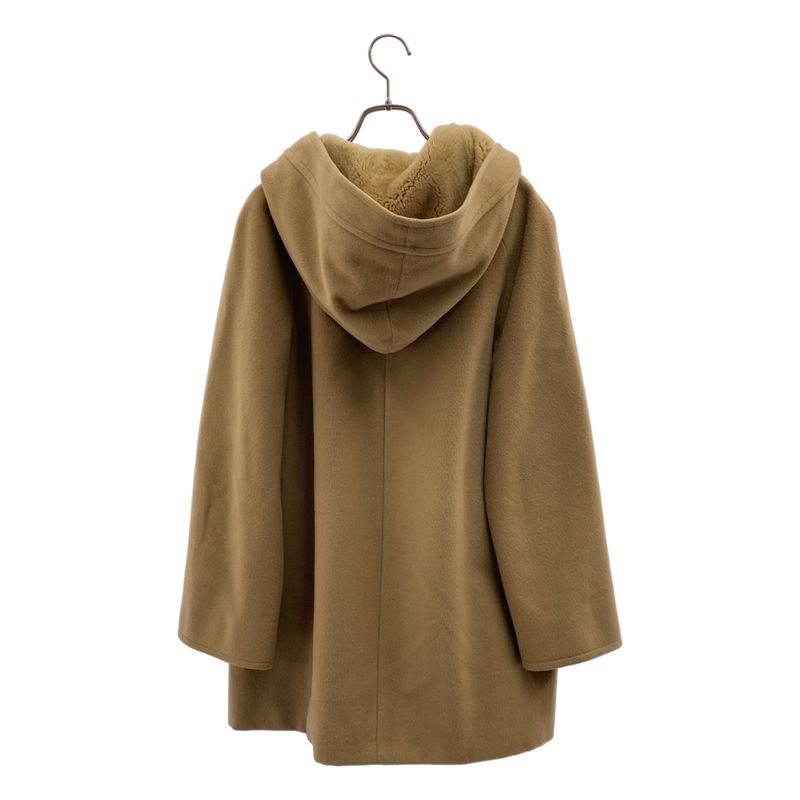Max Mara Wool Hooded Coat 40 Beige
