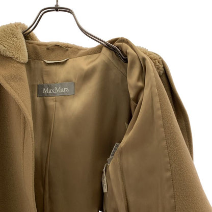 Max Mara Wool Hooded Coat 40 Beige