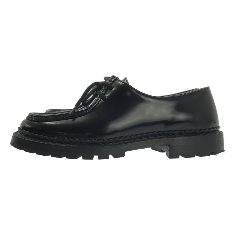 Saint Laurent Patent Leather Lace Up Shoes 40 Black